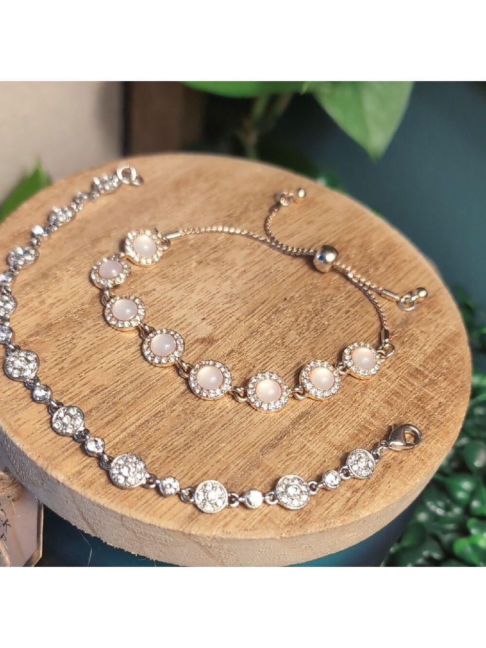 Chic Gold and Silver Bracelet Duo